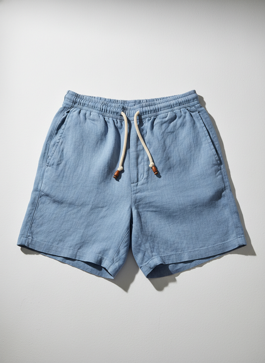 Riviera Italian Linen Drawstring Shorts